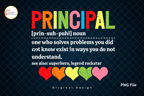 Celebrate School Leadership with a Funny Principal Definition PNG