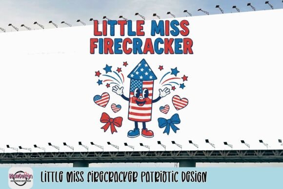 Celebrate with the Little Miss Firecracker Patriotic Design