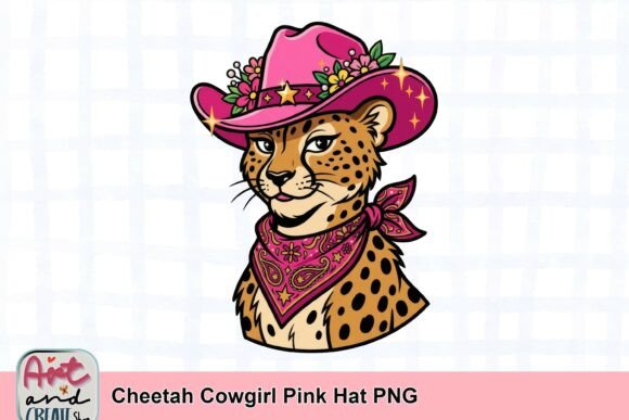 Cheetah Cowgirl Pink Hat PNG: A Creative Asset for Unique Projects