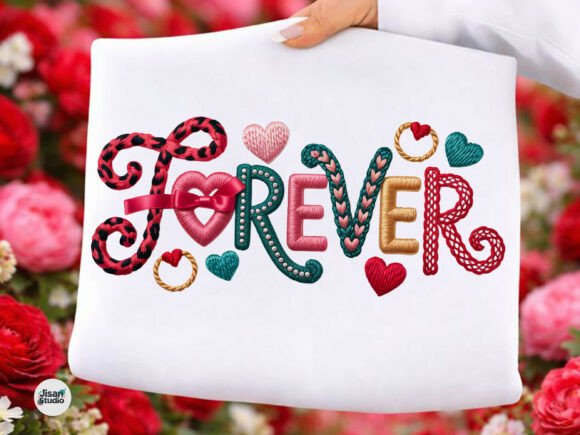 Coquette Forever Faux Embroidery PNG: Your Design Secret Weapon