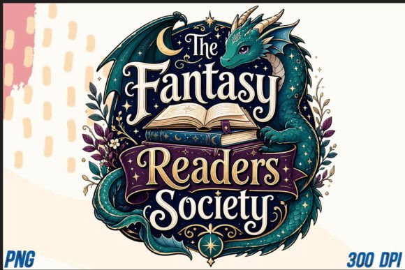 Fantasy Readers Society Dragon Book PNG: A Designer's Guide