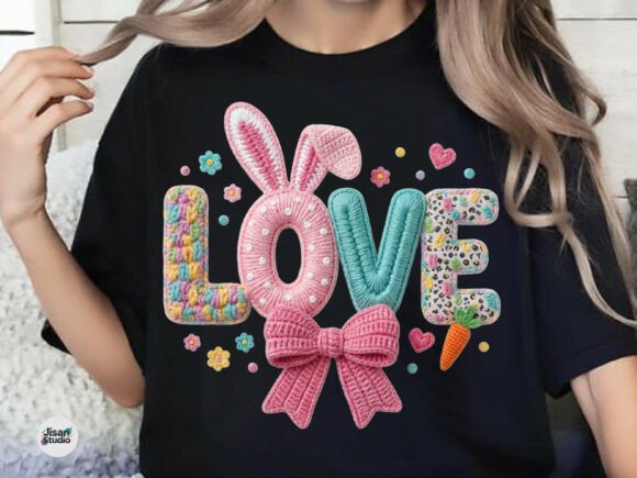 Faux Yarn Valentine Love Sublimation Png: A Cozy Design Asset
