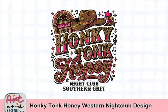 Honky Tonk Honey Western Nightclub Design: A Bold Graphic Asset