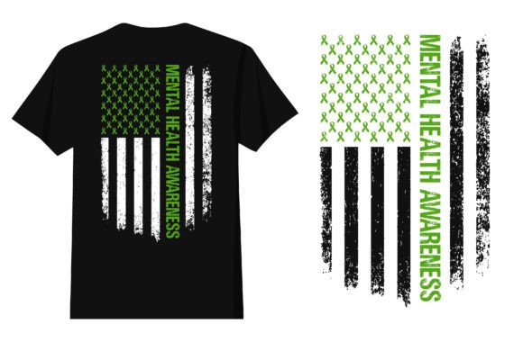 Honoring Service and Mind: Mental Health Awareness 4th of July Design