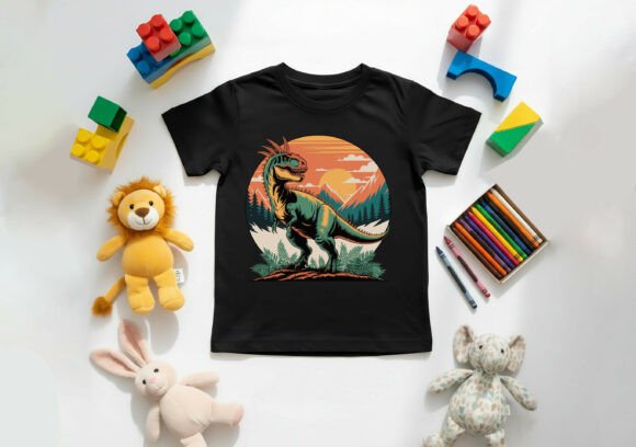 Kids Dino Skateboard Cartoon Funny Baby: A Playful Asset for Modern Design