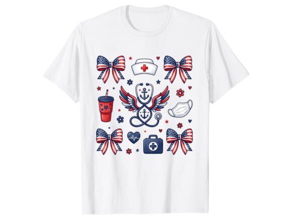 Patriotic Nurse Pride: Your Go-To 4th of July Design