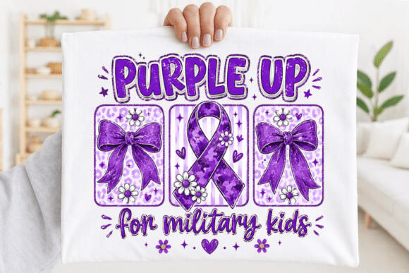 Purple Up Military Kids PNG: A Designer’s Guide to This Supportive Design