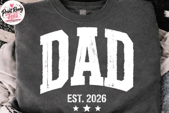 Vintage Dad EST 2026 PNG: A Bold Graphic for New Dads
