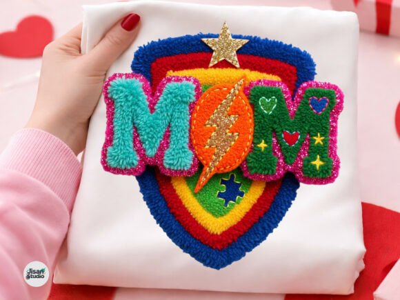Warmth in Texture: Using the Autism Mom Faux Yarn Chenille Patch PNG